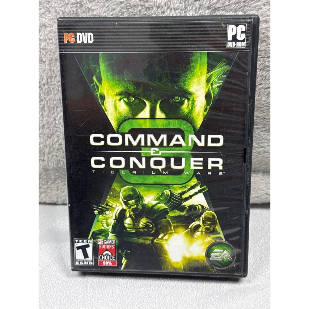 EA Command & Conquer 3 Tiberium Wars PC N/A Black RTS Strategy Video Game